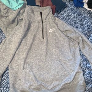 Nike half zip gray